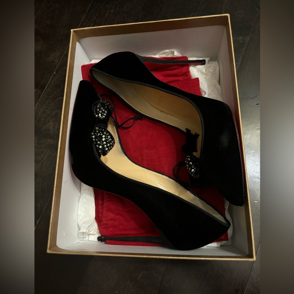 Christian Louboutin velvet heels